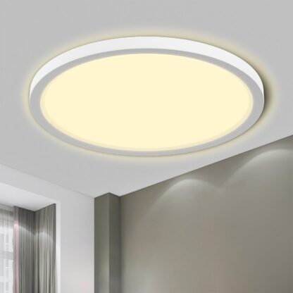 LED laelamp, veekindel, valge servaga (24W, 6000K, 2600LM, 30x2,5cm)