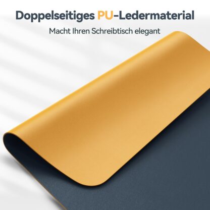 Kollane kunstnahast lauamatt (80x40cm) - Image 2