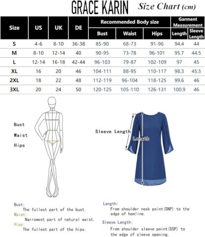 Naiste suvine šifoonkleit, sinine (3XL) - Image 2