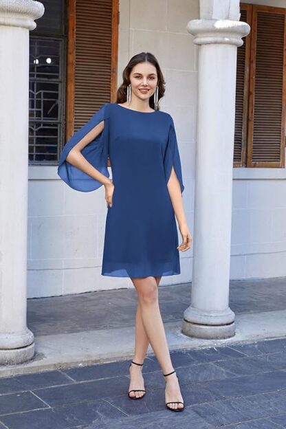 Naiste suvine šifoonkleit, sinine (3XL)