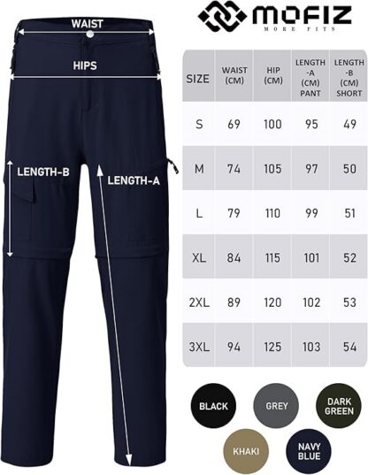 Venivad matkapüksid, hingavad, kiire kuivamisega, armeeroheline (XL) - Image 4