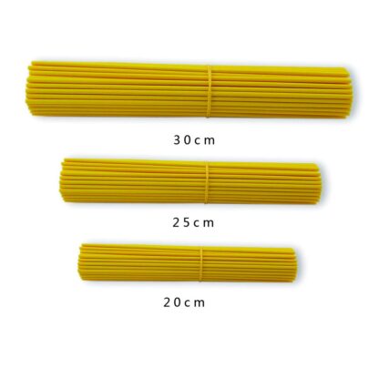 Aroomiõli pulgad (100tk, 20x0.3cm), kollased - Image 3