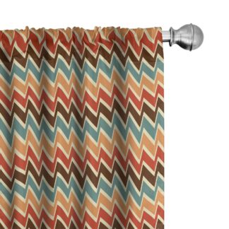 Kardinad siksakmustriga (2tk, 75x175cm)
