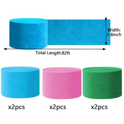Kuus suurt rulli krepp-paberit meisterdamiseks (6tk, 4,5x2500cm) - Image 2