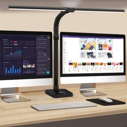 LED laualamp, hämardatav, must, kahepoolne (80cm, 24W)