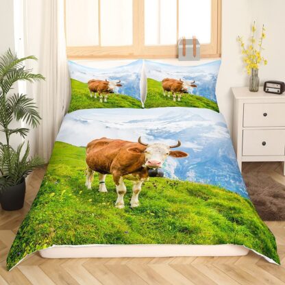 Lehmaga voodipesukomplekt (tekikott 135x200cm ja padjapüür 80x80 cm)