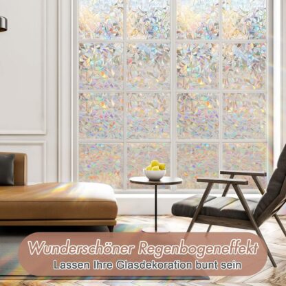 Privaatsuskile aknale, lehtedega muster (90x400cm) - Image 3