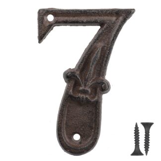 Maja number 7, valatud rauast (11cm)