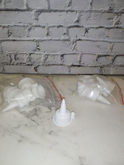 Valged plastpritsid, 12 tk