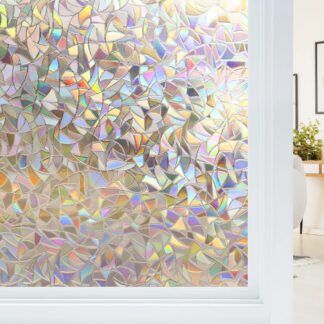 Privaatsuskile aknale, vikerkaare efekt (60x300cm)