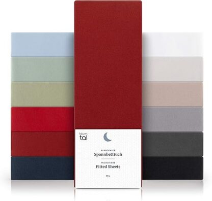 Punane mikrofiibrist kummiga voodilinade komplekt, 2 lina (105x190x30cm)