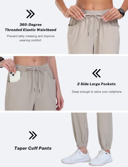 Veekindlad matkapüksid, khaki (XS) - Image 3