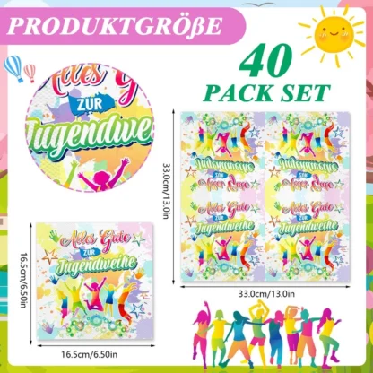 40 pabersalvrätti komplektis - Image 2