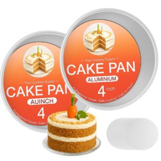 Ümmargused koogivormid alumiiniumist, läbimõõt 10 cm, 2 tk komplektis