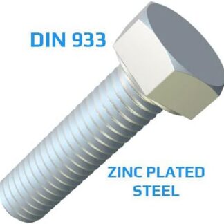 Suur terasest polt klass 8.8 DIN933, 27 mm x 80 mm
