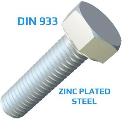 Suur terasest polt klass 8.8 DIN933, 27 mm x 80 mm