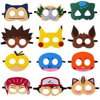 Cosplay Pikachu ja pokemonide maskid lastele (12tk)