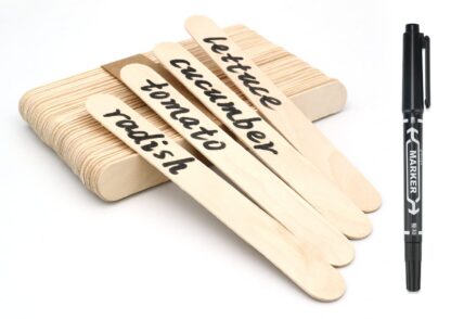 Puust pulgad taimede nimede kirjutamiseks (100tk, 15cm)