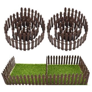 Miniatuurne puidust aed (2tk, 90x5cm), kohvi värvi
