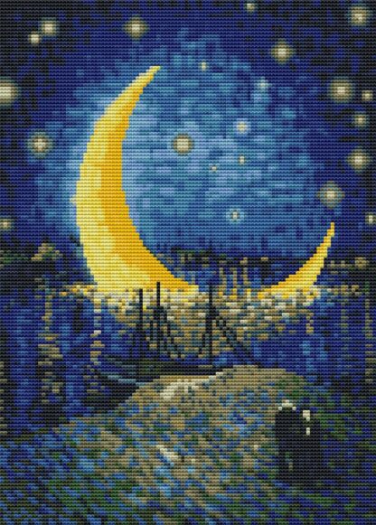 Ristpistes pildi tikkimise komplekt koos niitide jms tarvikutega (30x40cm) - Image 2
