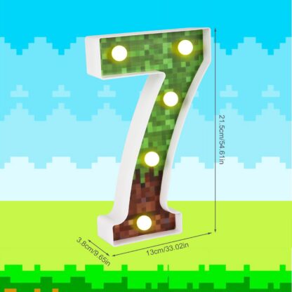 Pikselistiilis LED-tuli numbriga 7 - Image 2