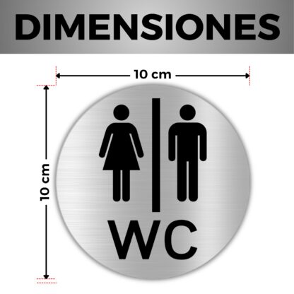 WC-ukste kleebised (Ø 10cm) - Image 3