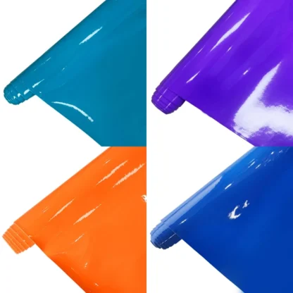 Läikiv paks kunstnahalaadne vinüülmaterjal kottide, ehete jms tegemiseks 30x135 cm