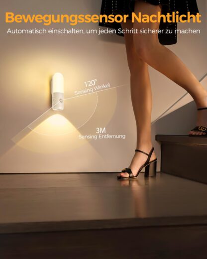 LED öövalgustid, liikumisanduriga (2tk, 3 värvi temperatuuri) - Image 3