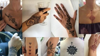 Hennatattoo šabloonid, 8 lehte - Image 3