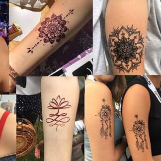 Tattoomallid, 5 lehte - mandala, liblikad, suled jpm