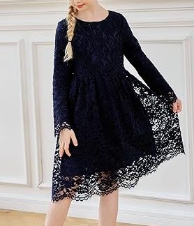 Must tüdrukute pitskleit suurus 90