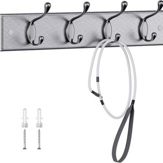 Halli puust plaadi ja nelja konksuga riidenagi