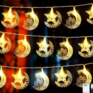 Kuu ja tähtedega LED-tuled 4m