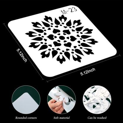 Mandala šabloonide komplekt, 48 tk - Image 2