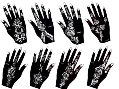 Hennatattoo šabloonid, 8 lehte