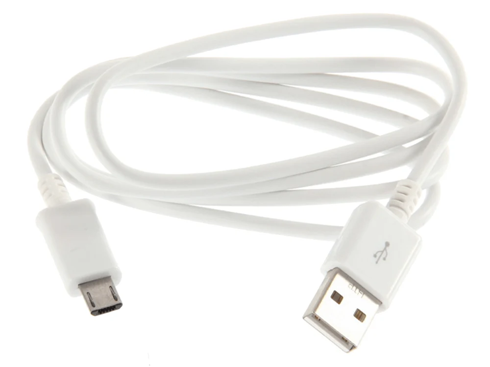 Valge Micro-USB laadimiskaabel 2m
