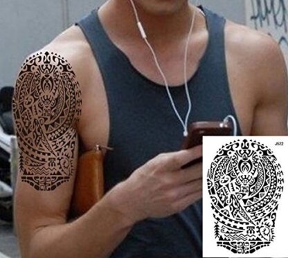Huntide ja muude motiividega tattookleebised, 8 lehte - Image 3