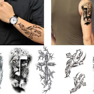 Ajutised tätoveeringud, religioossed motiivid (5tk)