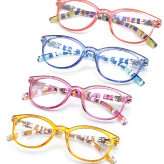 Naiste lugemisprillid, värvilised, 4 tk komplektis, tugevus +1