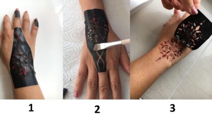 Hennatattoo šabloonid, 8 lehte - Image 2