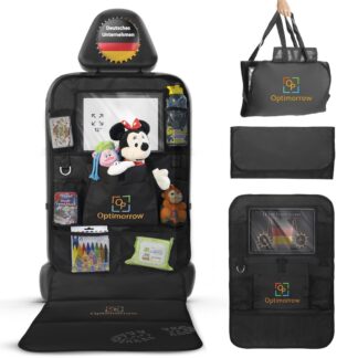 Auto seljatoe kaitse paljude sahtlitega ja tahvelarvuti aknaga, veekindel, käib kotiks kokku