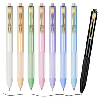 Geelpliiatsid, musta tindiga, silikoonümbrisega (8tk, 0.7mm)