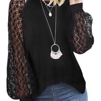 Must pitsvarrukatega džemper suurus S