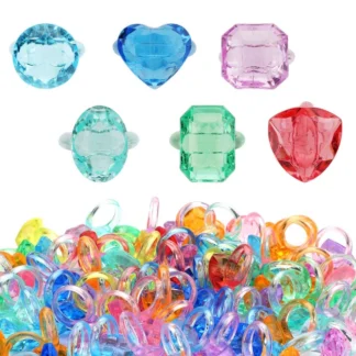 Suure kristalliga laste sõrmus, juhuslik värv