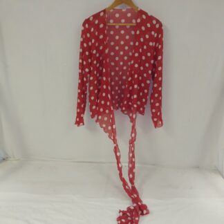 Punane täpiline kardigan, suurus M