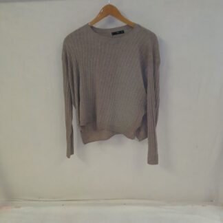 Hallikaspruun soonikkoes kampsun, suurus M