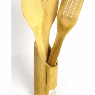 Puust söögiriistad 3tk (28 cm) koos topsiga