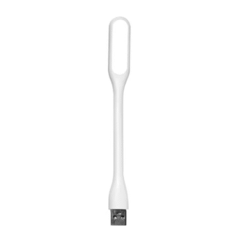 Valge LED-tuli USBga, arvuti, akupanga vmskülge