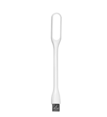Valge LED-tuli USBga, arvuti, akupanga vmskülge
