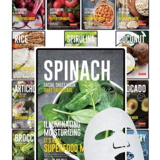 Supertoiduainetega näomaskid, niisutavad ja värskendavad nahka (12tk)